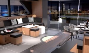 50-foot double-hulled power business yacht
