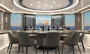 50-foot double-hulled power business yacht