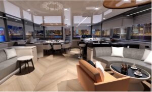 50-foot double-hulled power business yacht